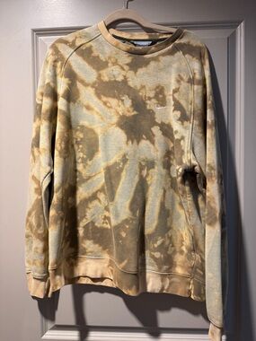 Nike Men’s Tie-Dye Crewneck Sweatshirt - Beige & Light Brown